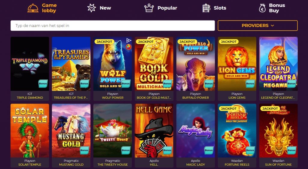 Wizebets slots