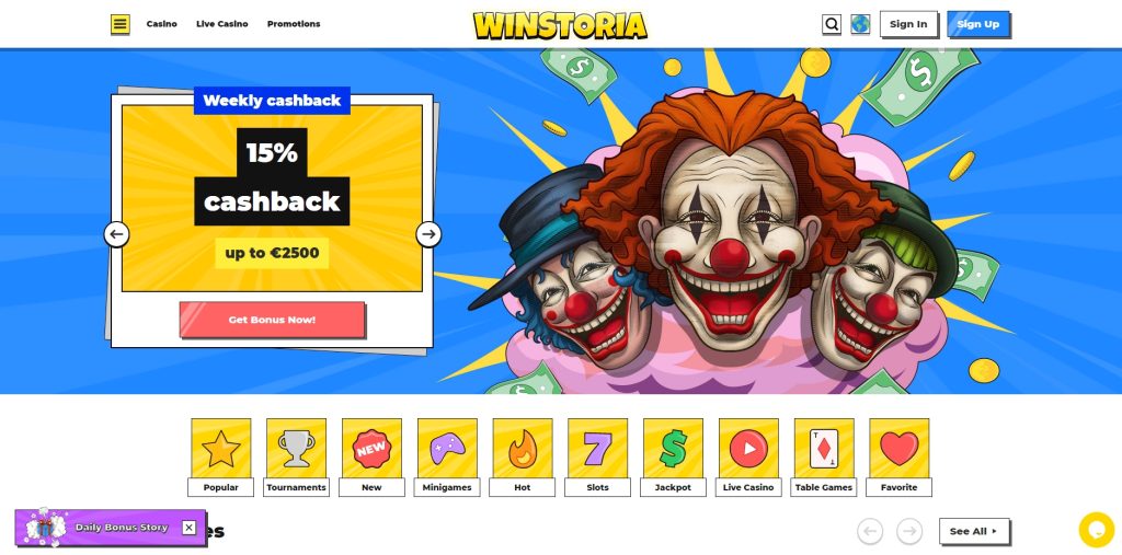 Winstoria Online Casino